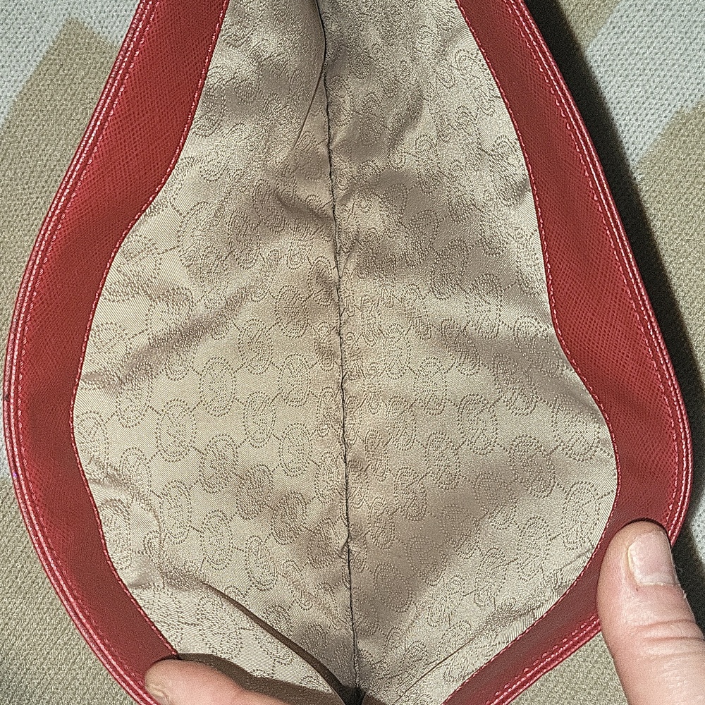 NWOT Michael Kors Red Leather Envelope Clutch Bag❤️ - Picture 2 of 3